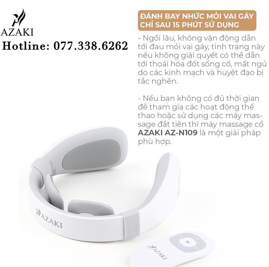 Máy massage cổ Azaki N109 - Hàng chính hãng