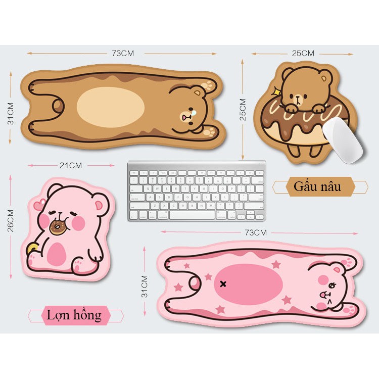 Lót di chuột máy tính dễ thương đáng yêu