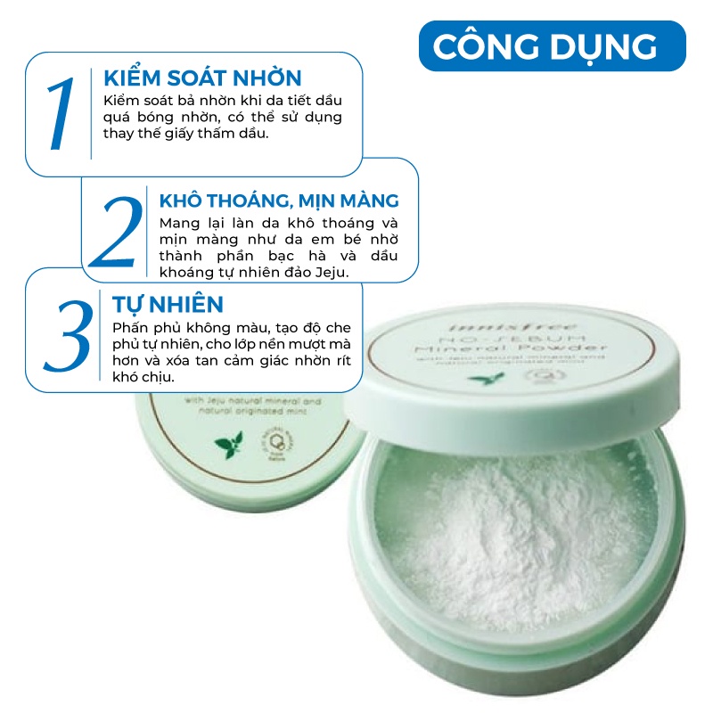 Phấn Phủ Kiềm Dầu No-sebum Mineral Powder