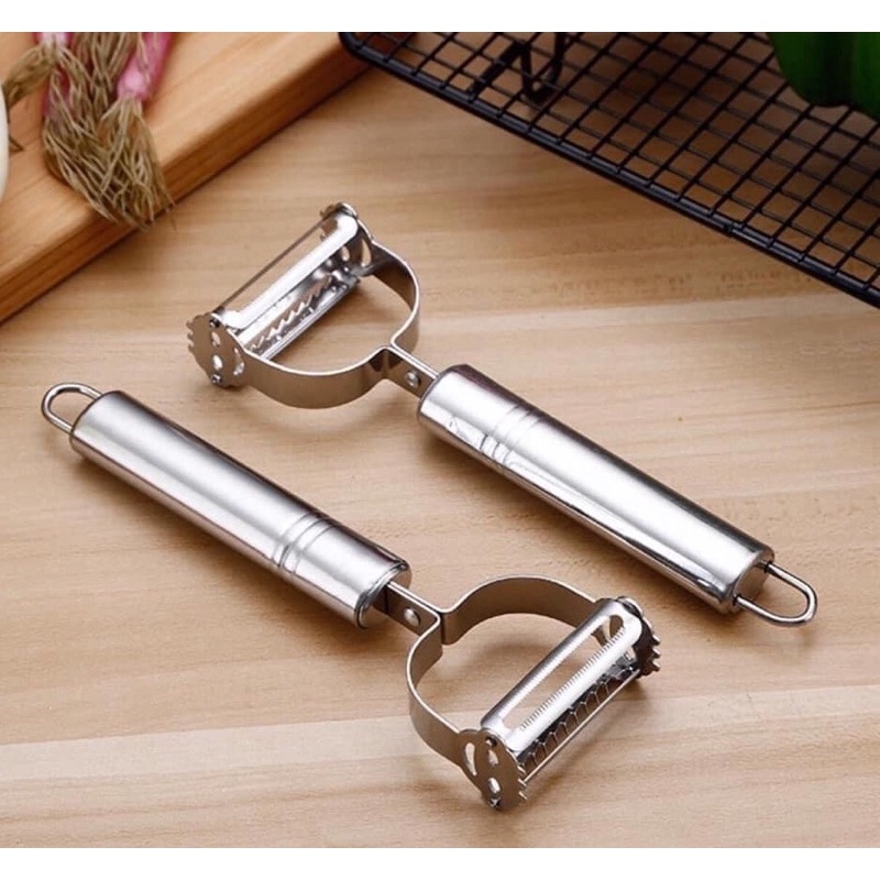 [HCM]Dụng Cụ Bào 2 Chức Năng Inox Cao Cấp Không Gỉ Sét Dụng Cụ Gọt Vỏ + Bào Sợi Dụng Cụ Nhà Bếp