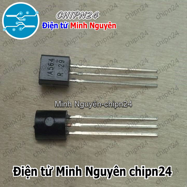 [10 con] (KT1) Transistor A564 TO-92 PNP 0.1A 25V (2SA564 564) - HH003936