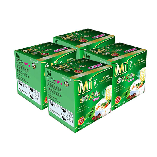 Mì chay tổ yến Cần Giờ Anpha siêu ngon (1 hộp 3 gói x 70gr)