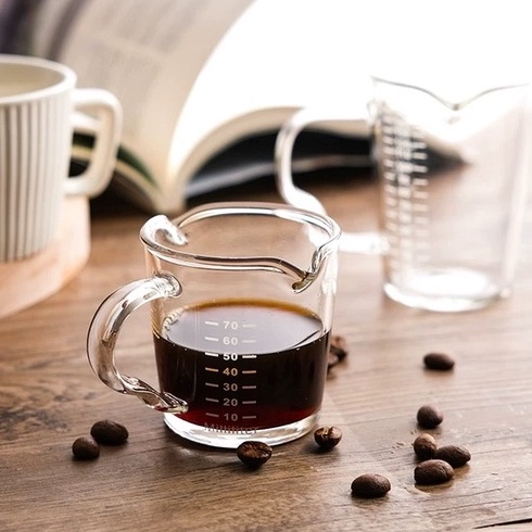 Cốc Đong Cà Phê Thủy Tinh Miệng Đôi 70ml