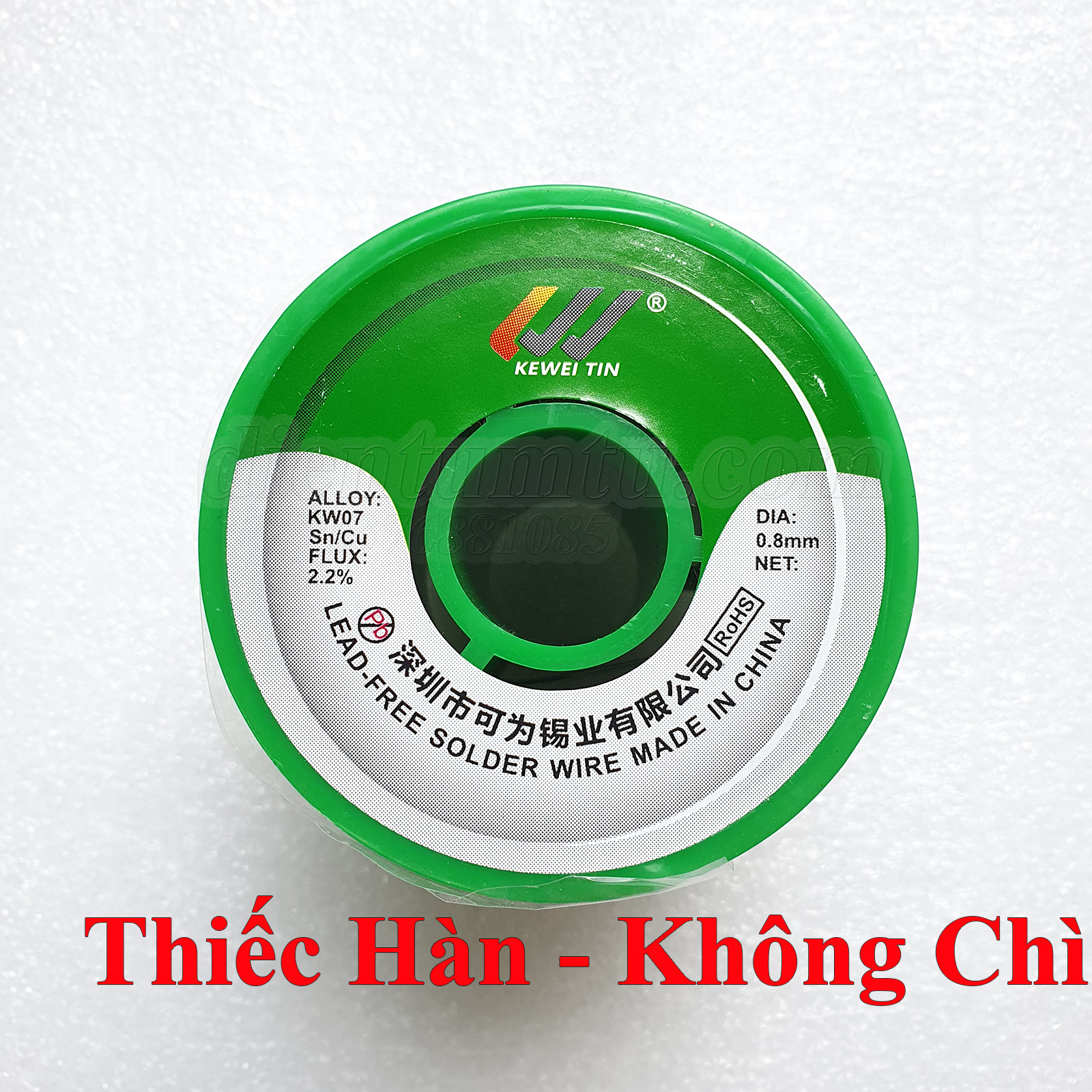 Thiếc hàn không chì 0.8mm 500gram 1kg