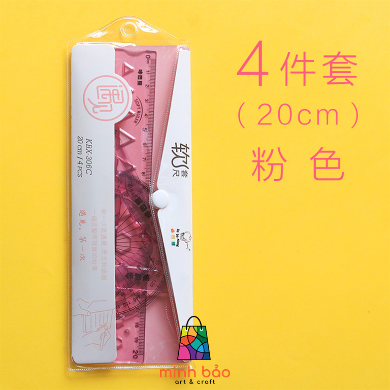 BỘ 4 THƯỚC KABAXIONG (THƯỚC THẲNG, ĐO ĐỘ, EKE)