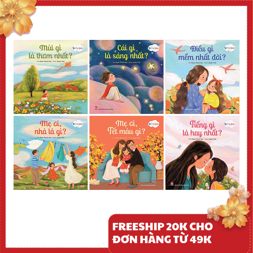 Sách - bé hỏi mẹ - bộ 6 cuốn cho bé từ 2 đến 6 tuổi
