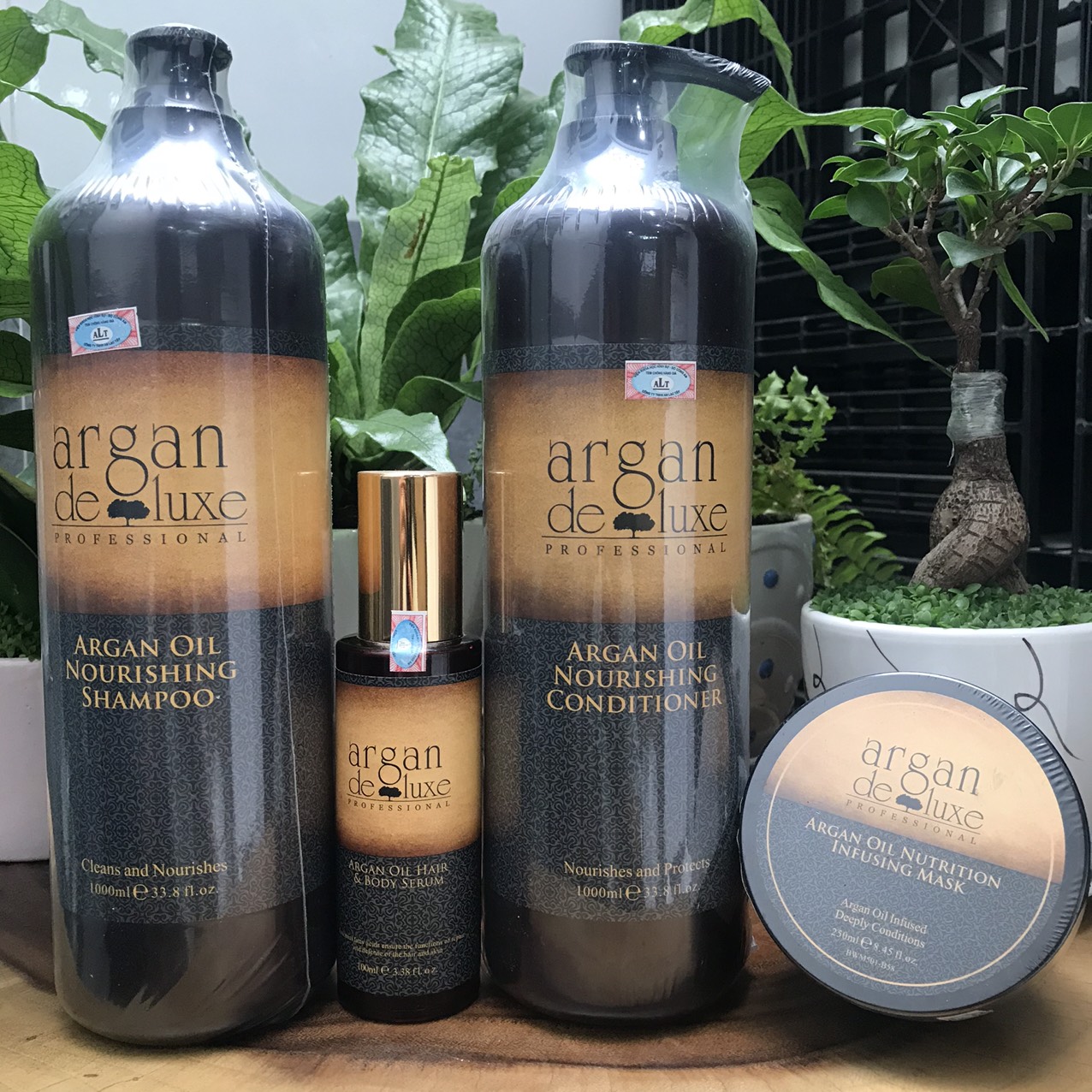 Dầu gội phục hồi tóc hư tổn Argan Deluxe Shampoo 1000ml