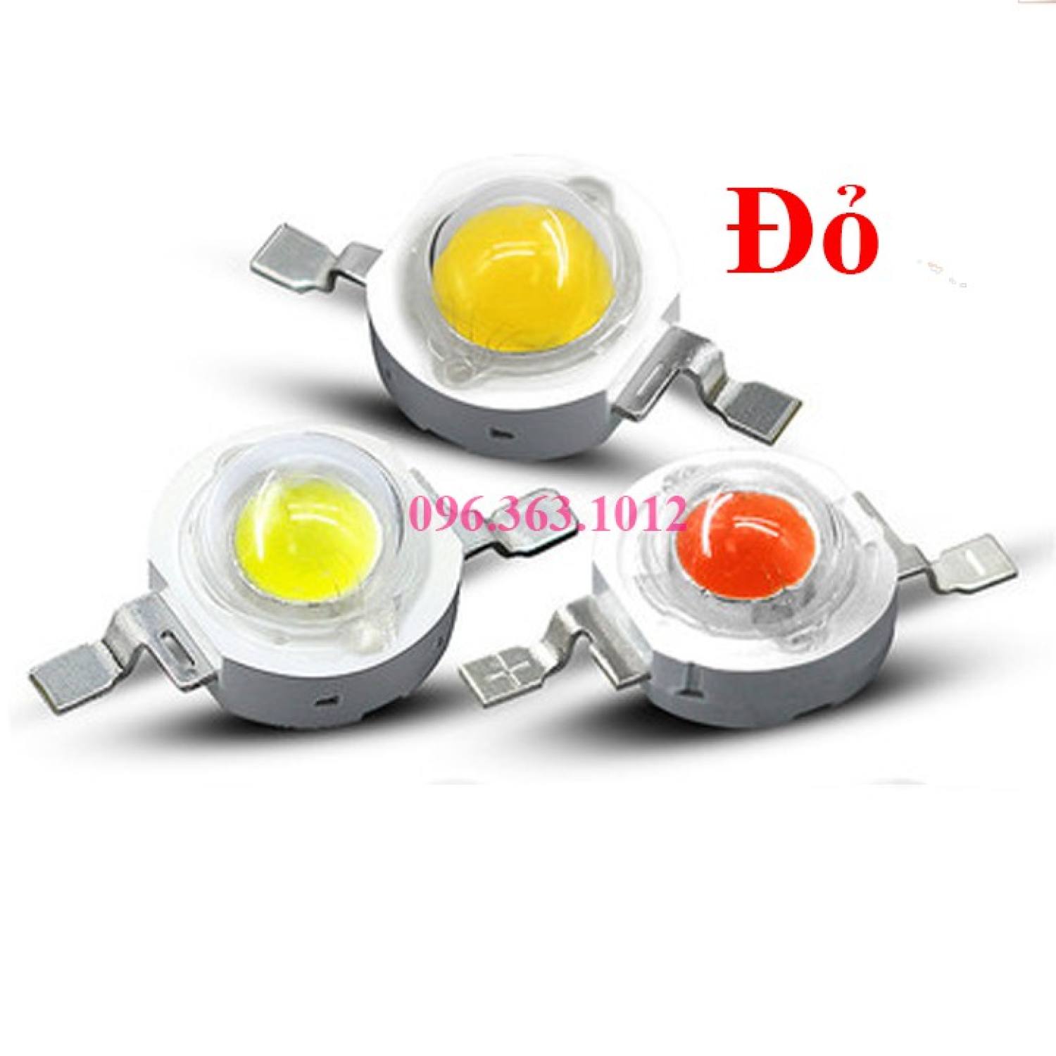 Chip LED Luxeon 1W 3V - 4V Trắng / Xanh / Đỏ / Tím / Vàng - Đế nhôm