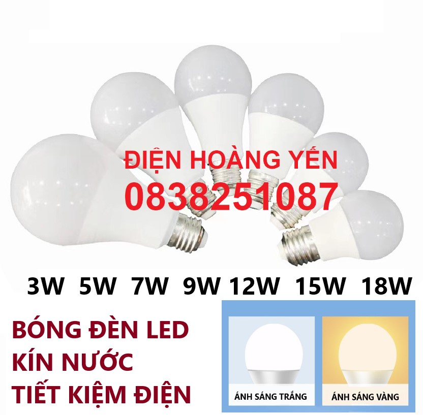Bóng đèn LED BULB kín nước 3w đến 18w