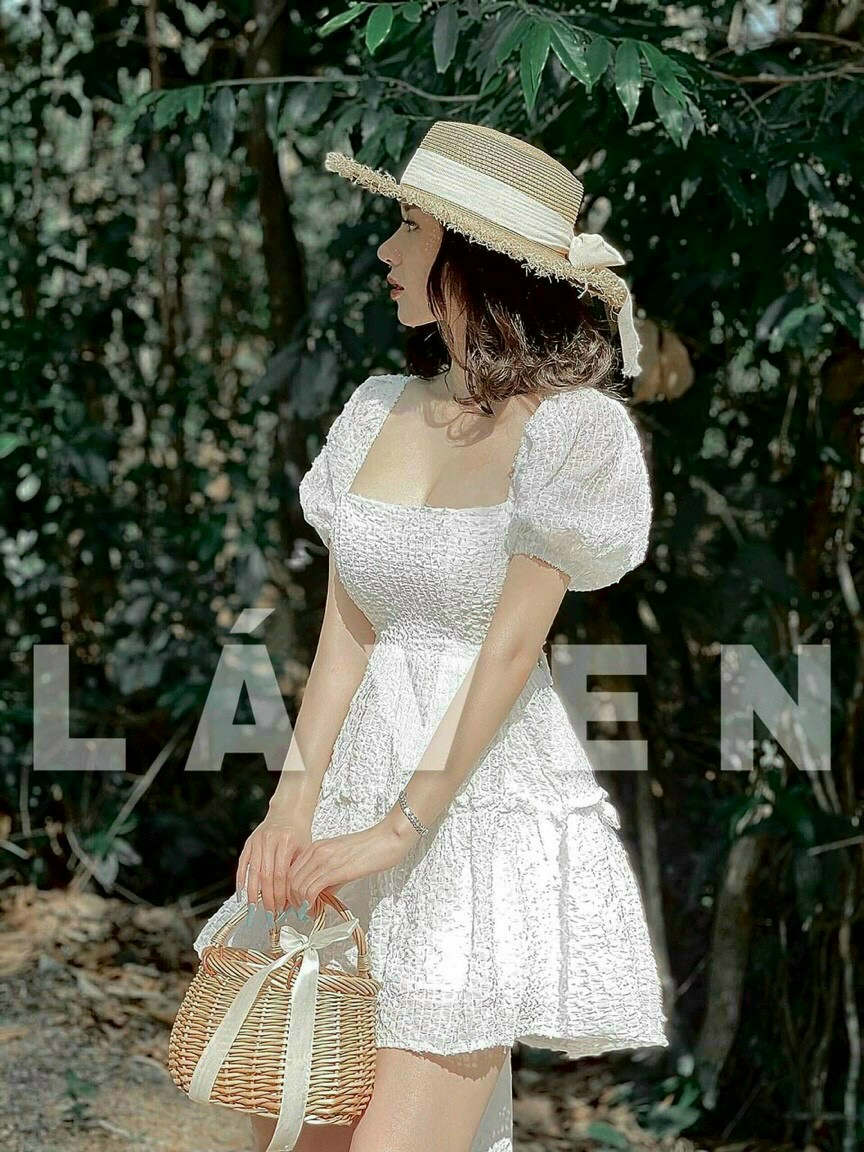 Đầm Xòe Nhún Tầng (có mút , có lót) dễ thương
