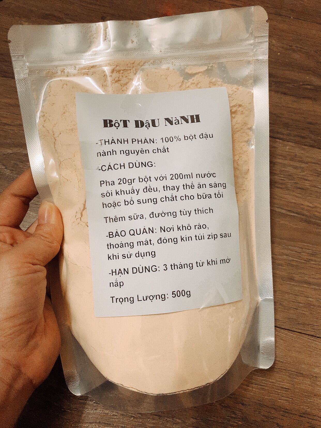 Bột đậu nành nguyên chất 500g