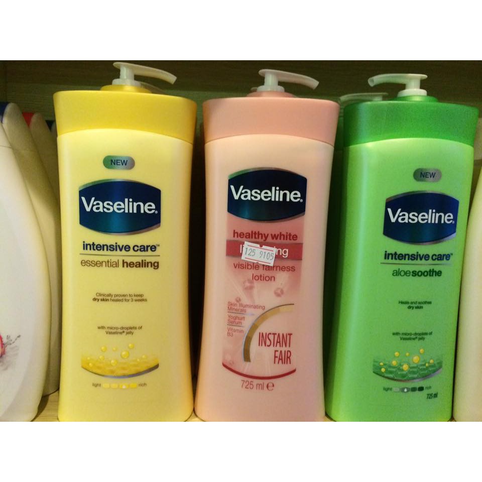 Sữa Dưỡng Thể Vaseline Healthy White Uv Lightening 725Ml