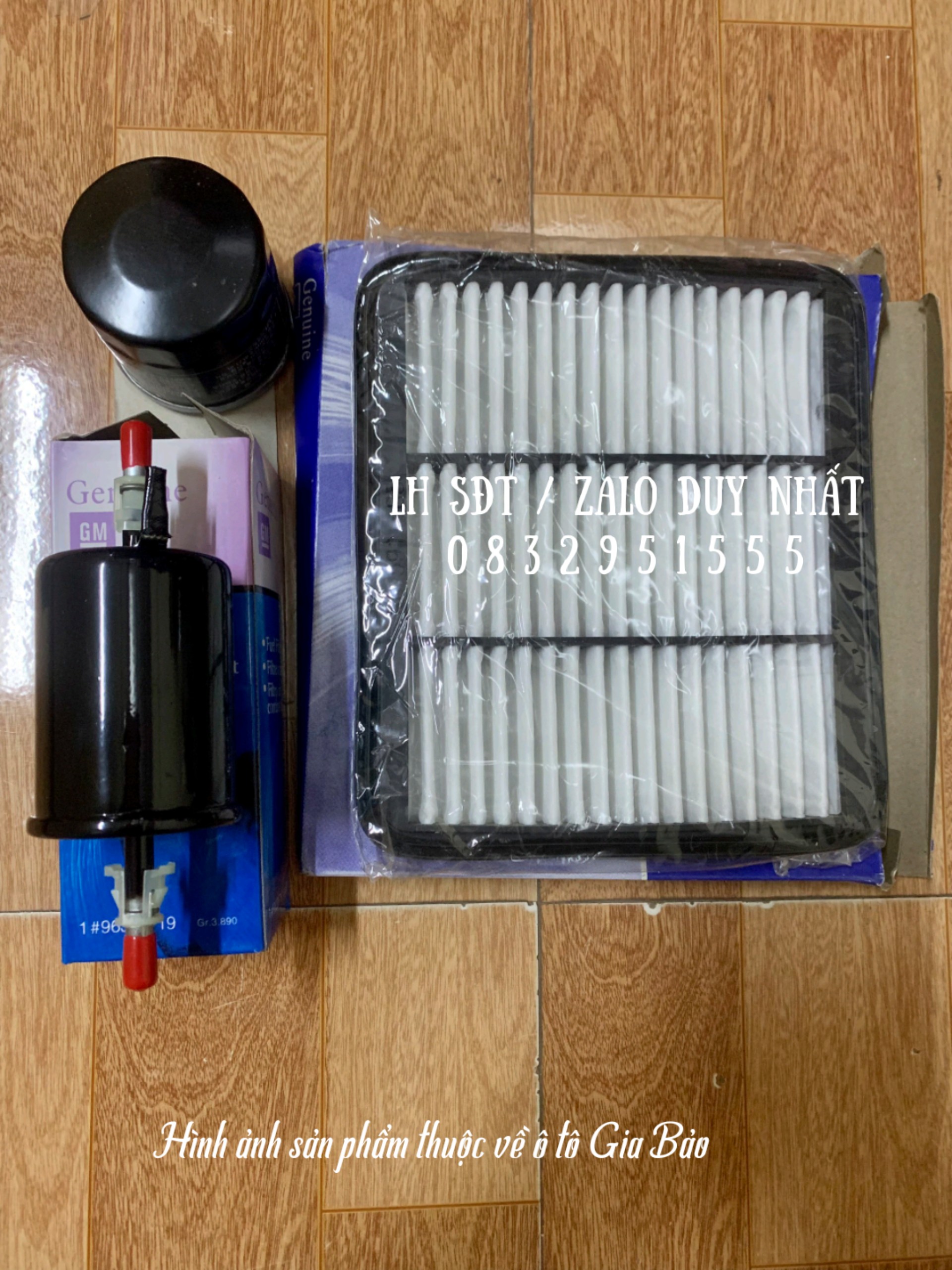 Combo lọc gió, lọc dầu, lọc xăng spark , matiz 3