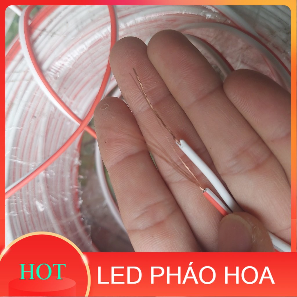 Dây điện súp đôi đỏ trắng 2×0,70 mm