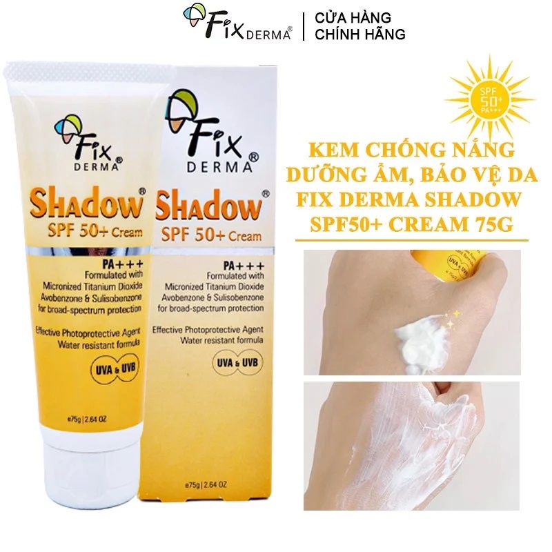 Kem Chống Nắng Fixderma Shadow Cream SPF 50+ (75g)