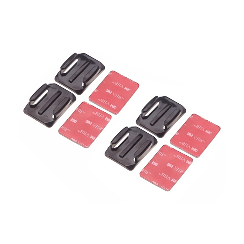 Bộ 4 miếng dán cong + 4 đế nhựa cho action camera