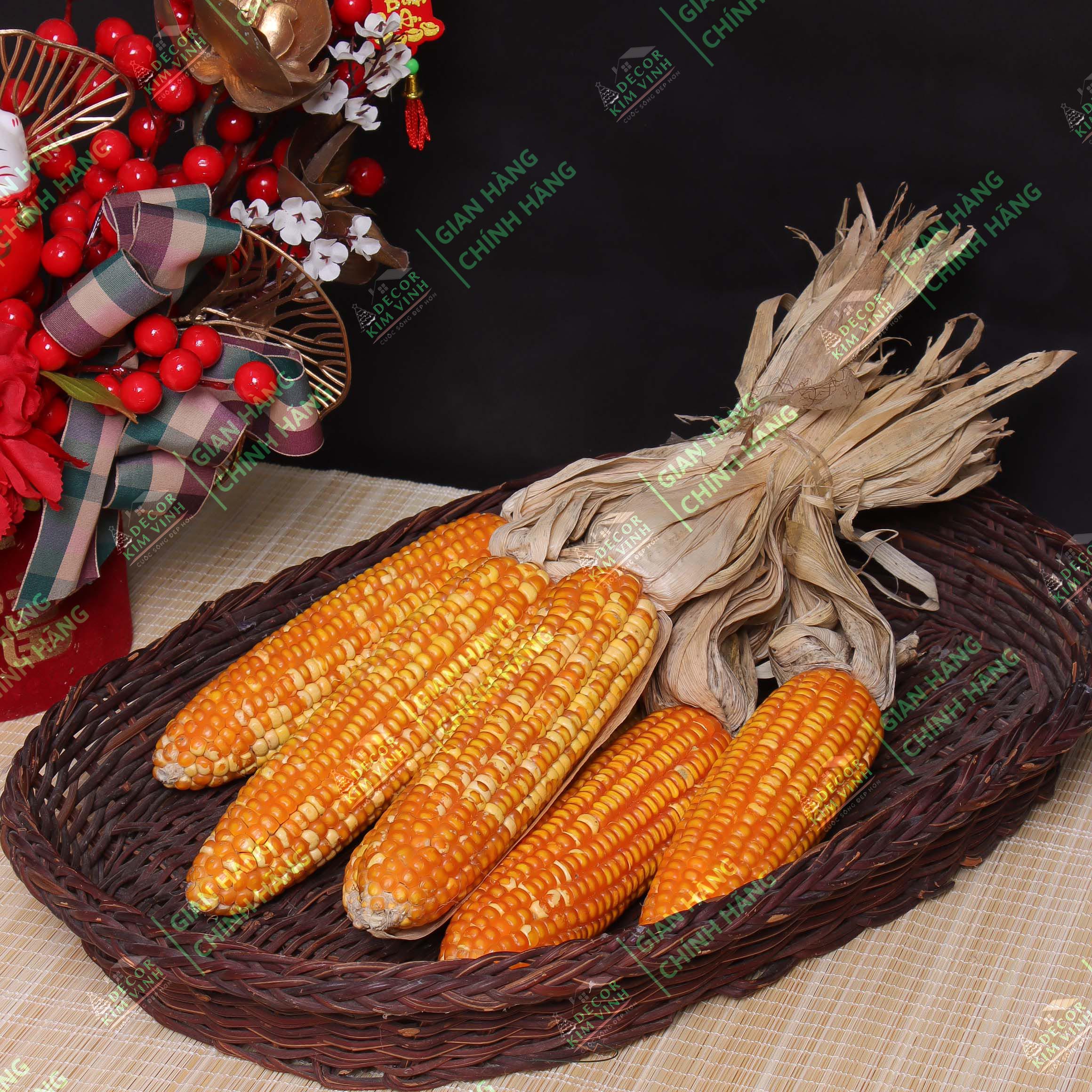 Bắp Ngô Trang Phơi Khô Trang Trí Tết