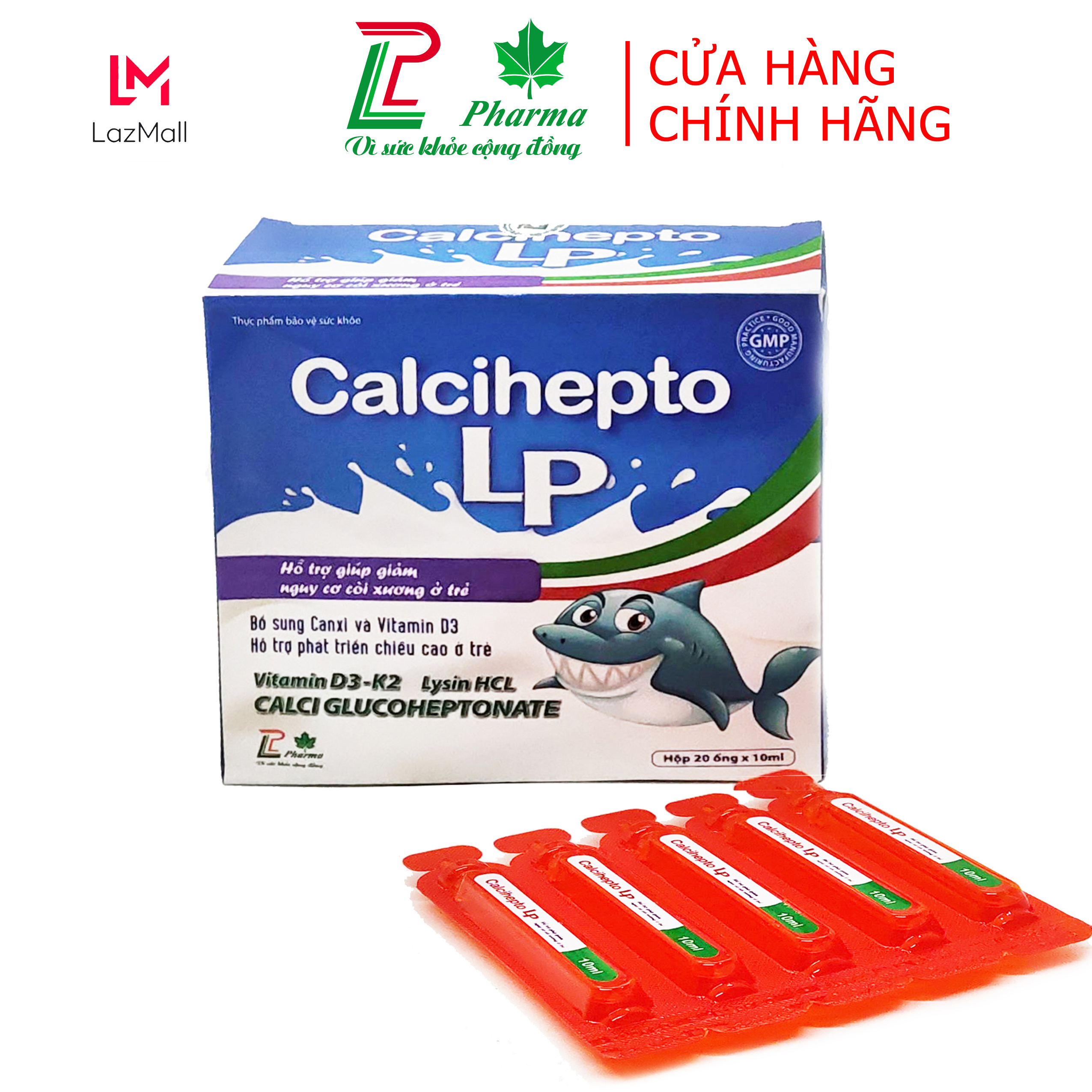 Canxi Calcihepto LP - Bổ sung canxi hữu cơ, vitamin D3, K2 an toàn