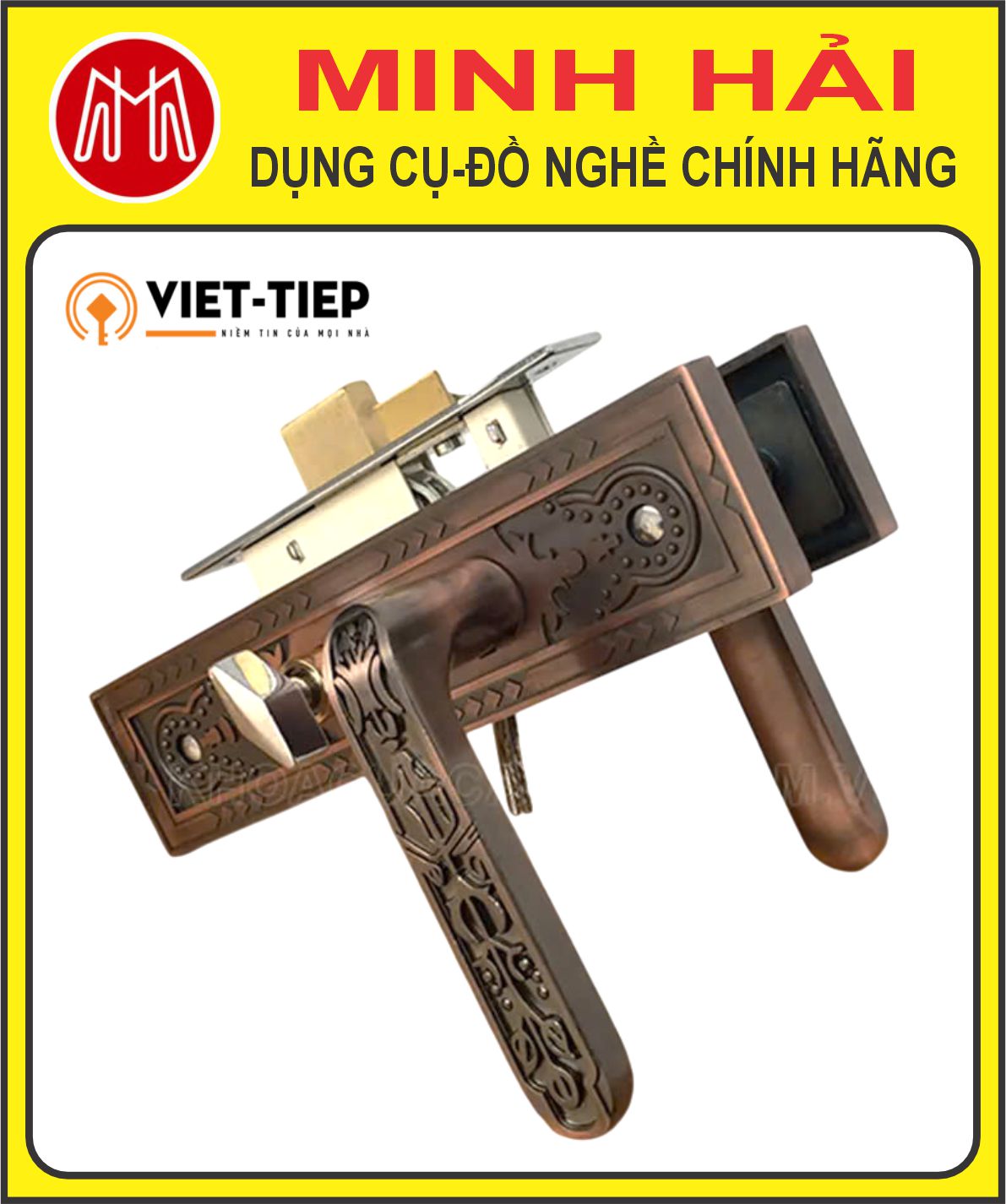 Việt Tiệp - Khóa cửa thông phòng. Model: 04512. Chất liệu: hợp kim