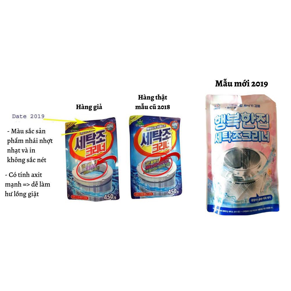 BỘT TẨY VỆ SINH LỒNG MÁY GIẶT ( HÀN QUỐC 160G)