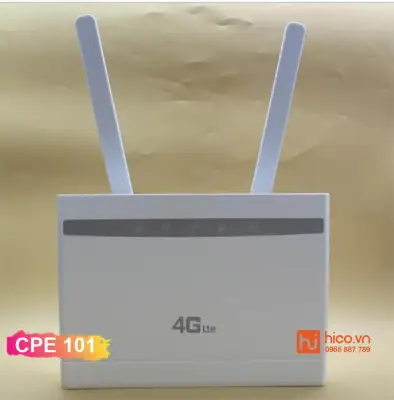Bộ Phát Wifi 3G/4G LTE – 4G – CPE-101 – 300Mbps – Trắng- 3 Cổng LAN.