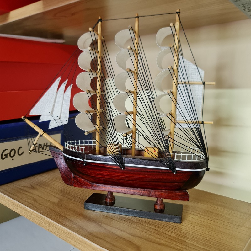 Thuyền Buồm bằng gỗ mini nhiều Size