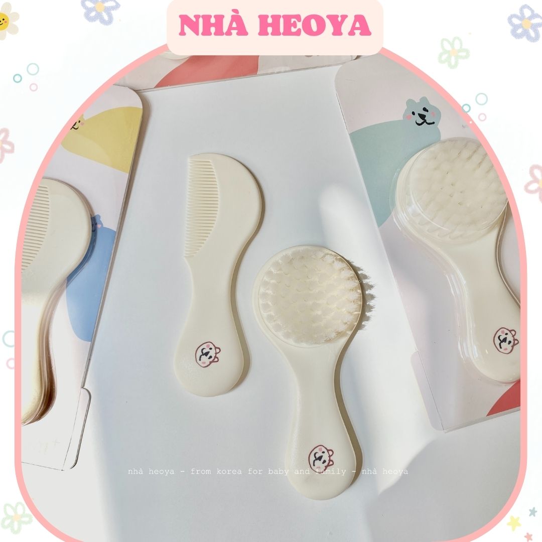 Set lược chải tóc cho bé từ 0m+ blissbebe hàn quốc