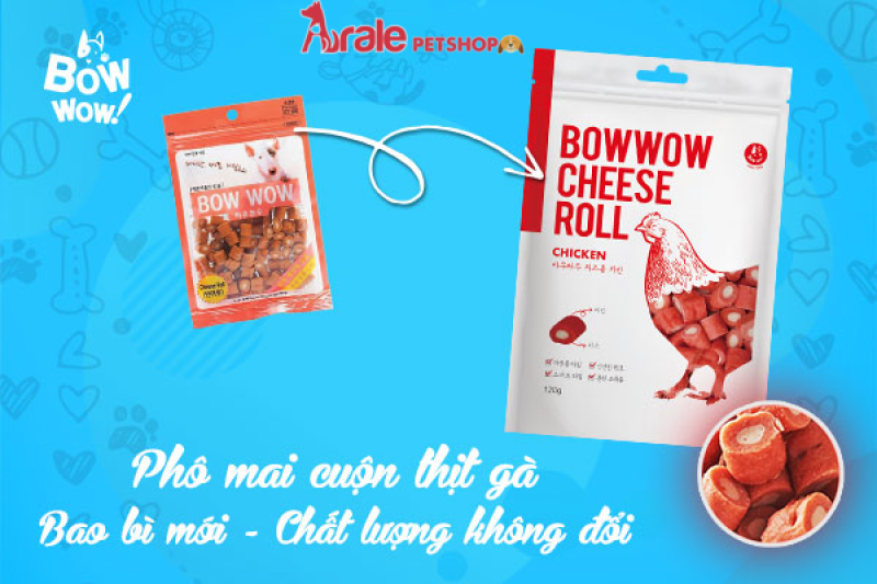 SNACK PHÔ MAI GÀ BOWBOW-ARALEPETSHOP
