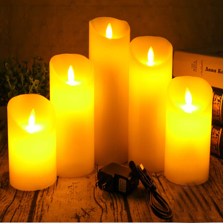 Nến điện tử trang trí đèn Led tiết kiệm pin (sử dụng pin sạc tiện lợi)