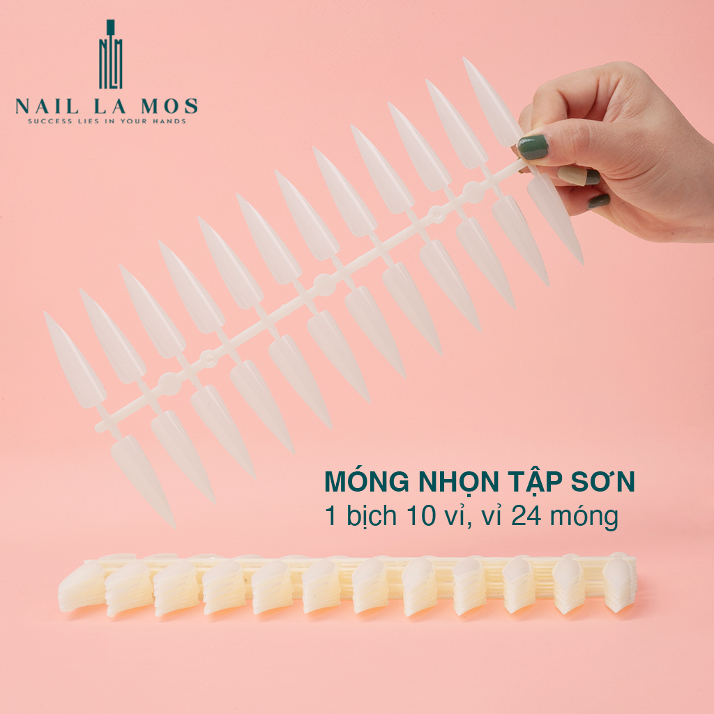Móng nhọn tập sơn 1 bịch 10 vỉ 240 móng