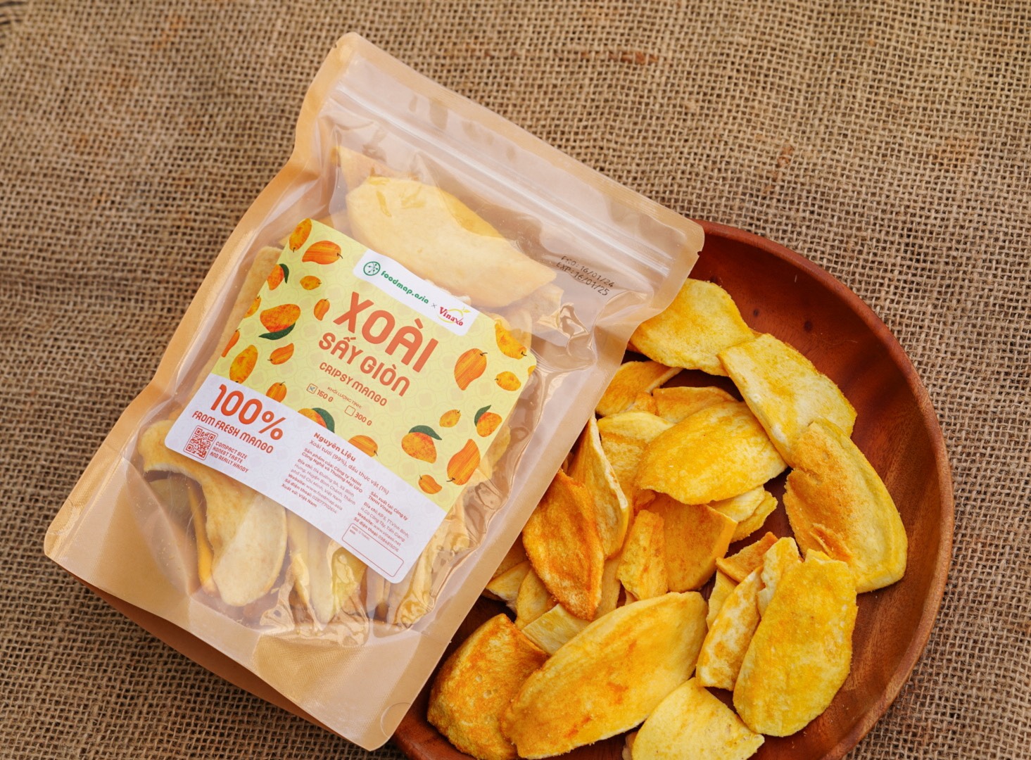 Xoài sấy giòn - foodmap x vinaxo