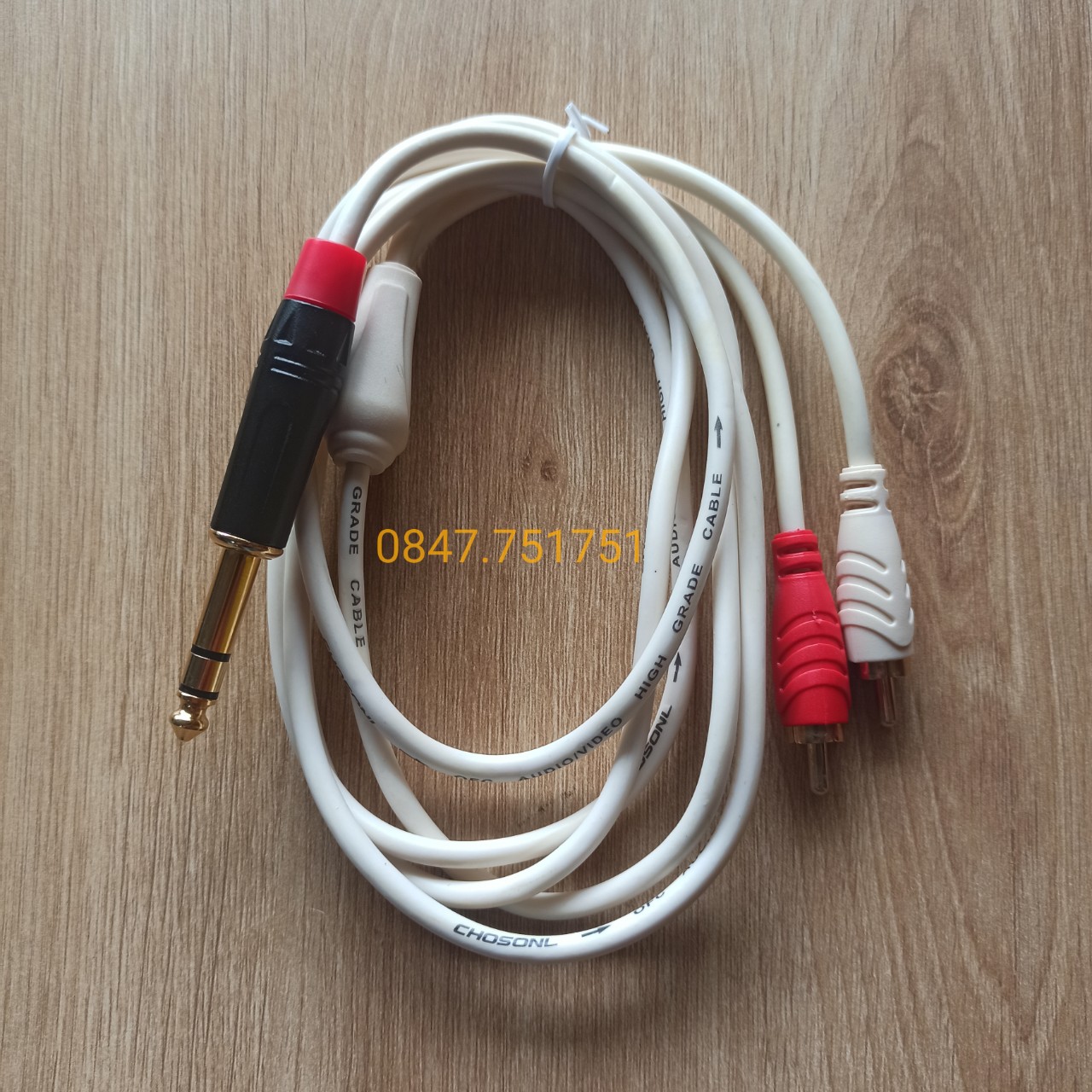 Dây 6 ly stereo ra 2 đầu bông sen