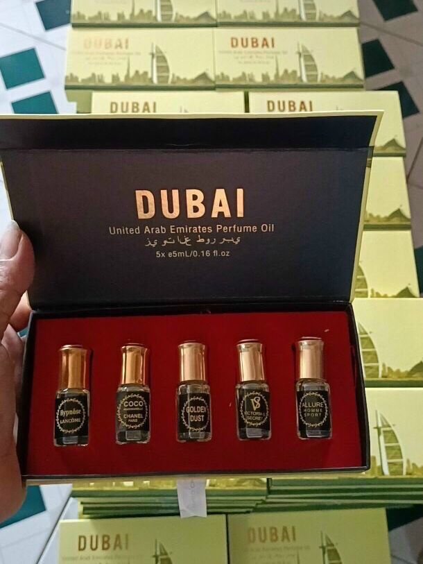 Set 5 chai tinh dầu nước hoa dubai siêu thơm 5x5ml
