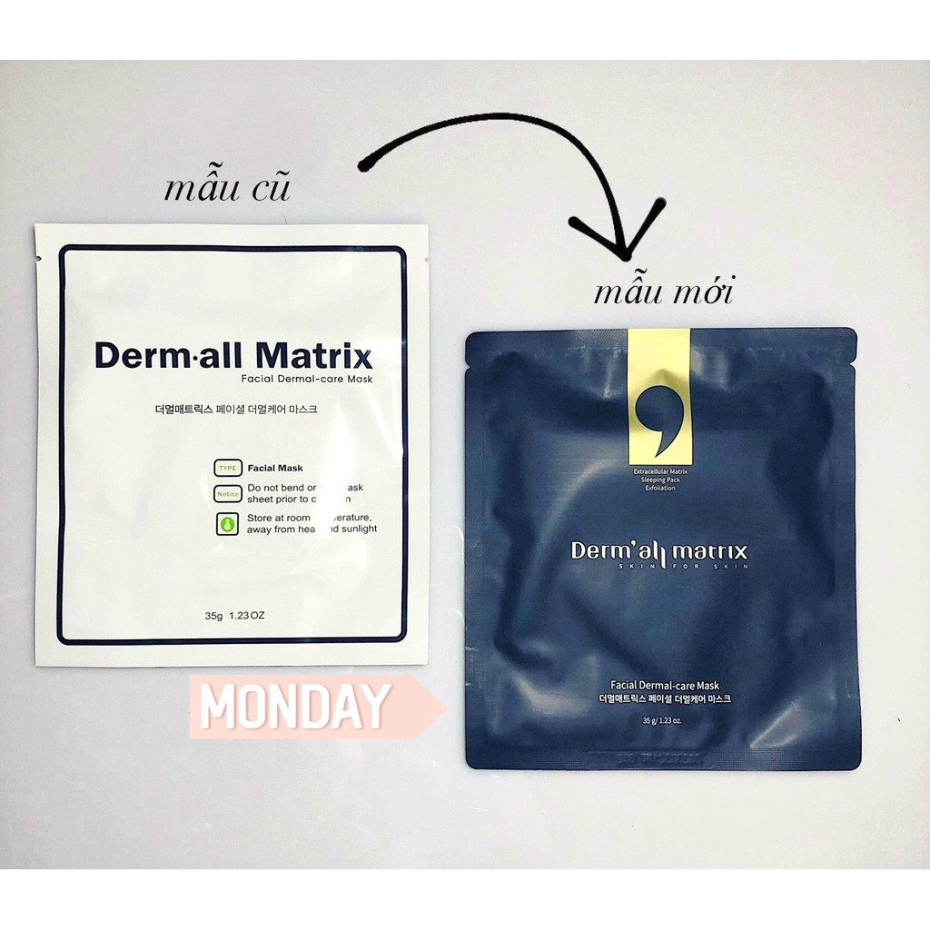Mặt nạ thạch dưỡng trắng da Derm-all Matrix