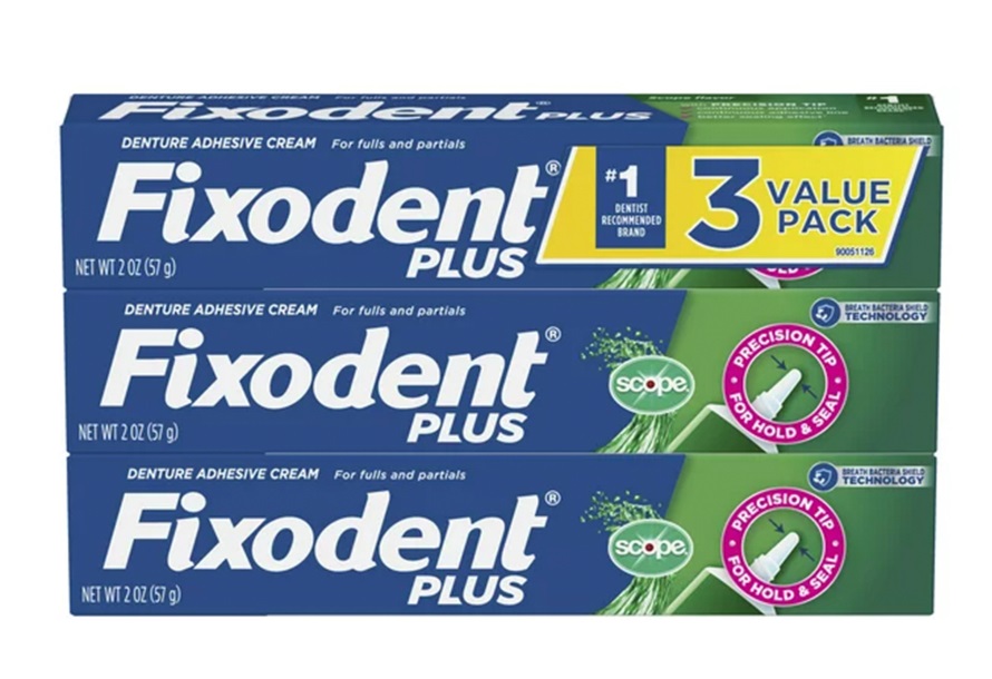 [Hương Bạc Hà] Keo Dán Hàm Răng Giả Fixodent 57g | Marathon Dental