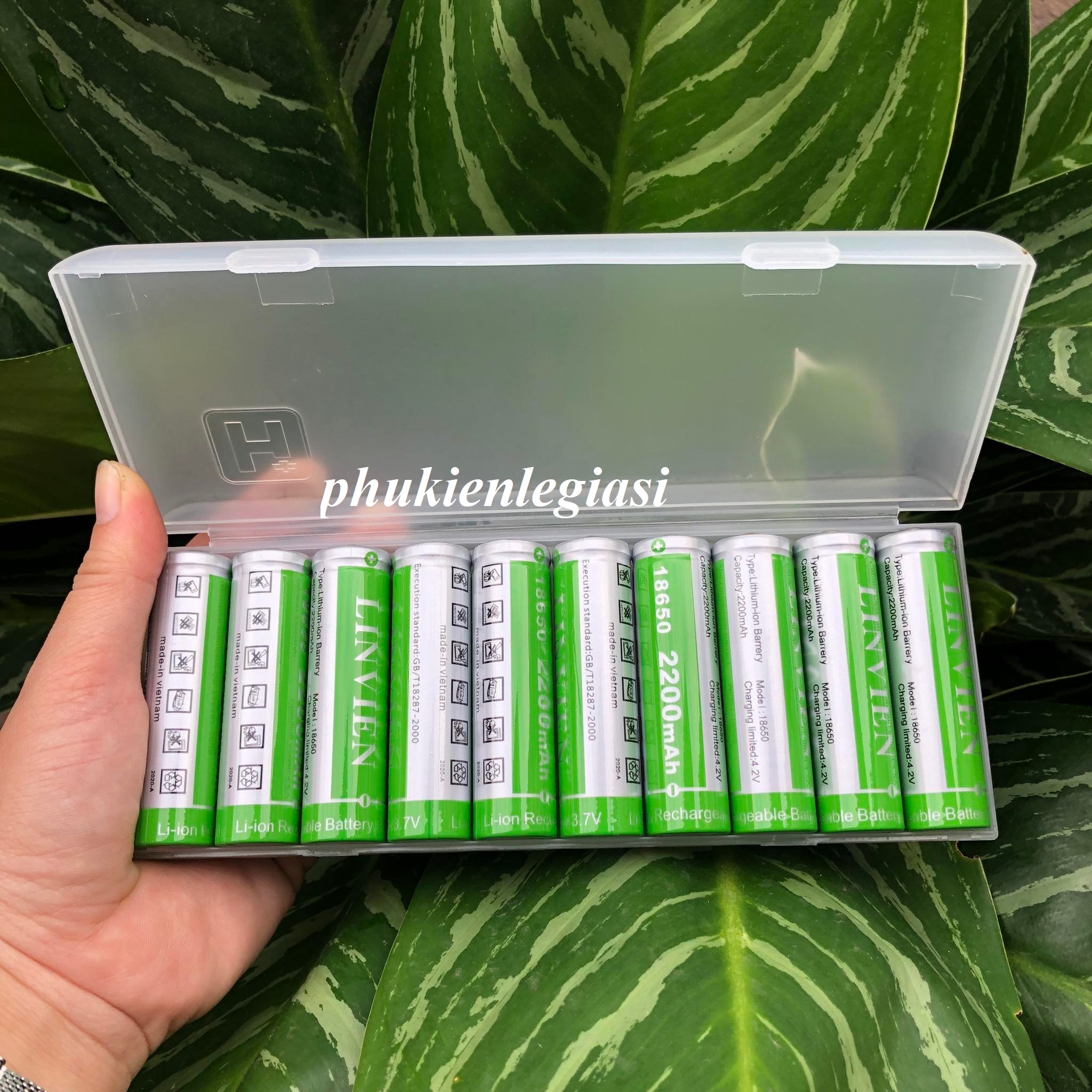 Pin 18650 linvien 2200mah 2.5c đầu lồi cho máy nghe nhạc radio đèn pin bla bla