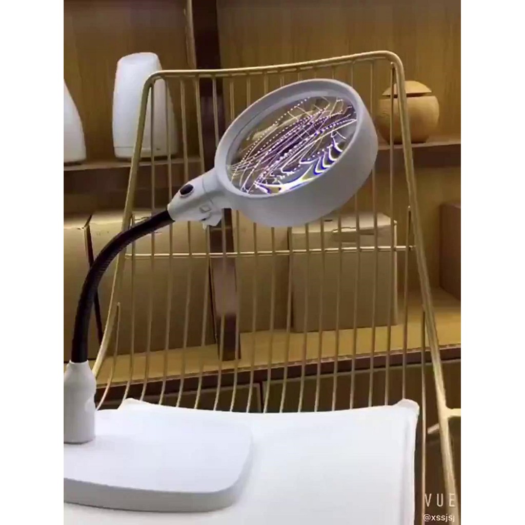 Kính lúp có đèn led để bàn K7764 ( Video thực tế )