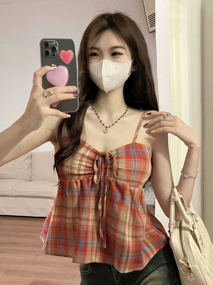 Áo kẻ 2 dây có mút đệm ( ảnh thật cuối )