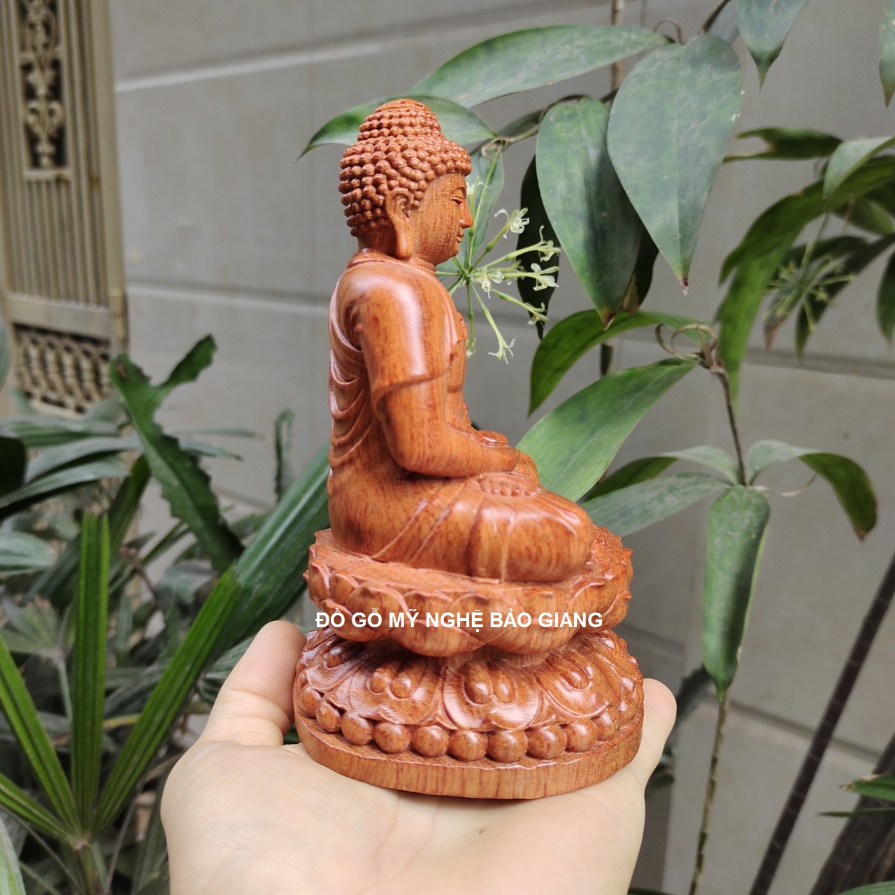 Tượng phật a di đà gỗ hương