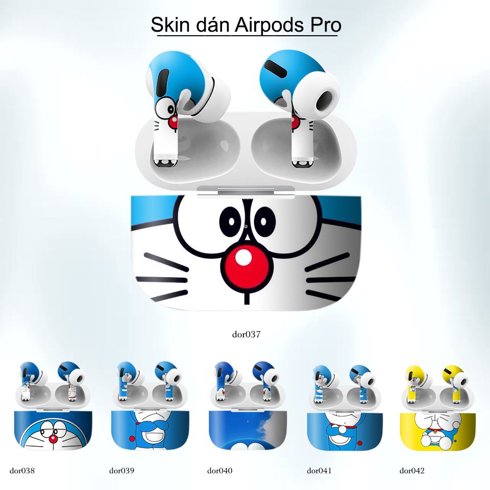 Decal Skin dán AirPods Pro mẫu Doremon