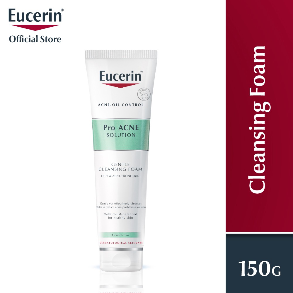 Sữa Rửa Mặt Tạo Bọt Cho Da Mụn Eucerin Pro Acne Solution Gentle Cleansing Foam 150g