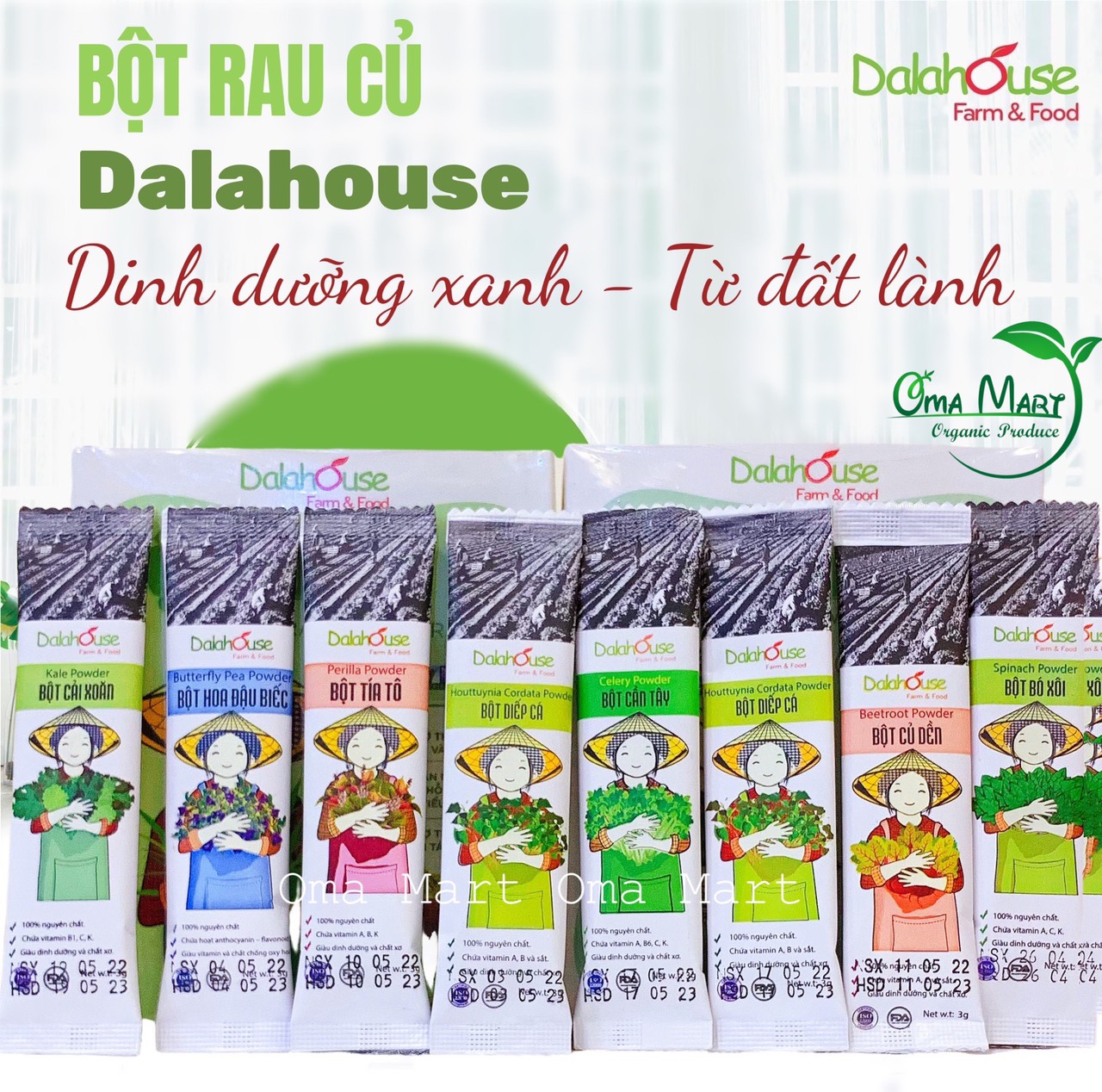 12 kinds of dalahouse frozen vegetable powder