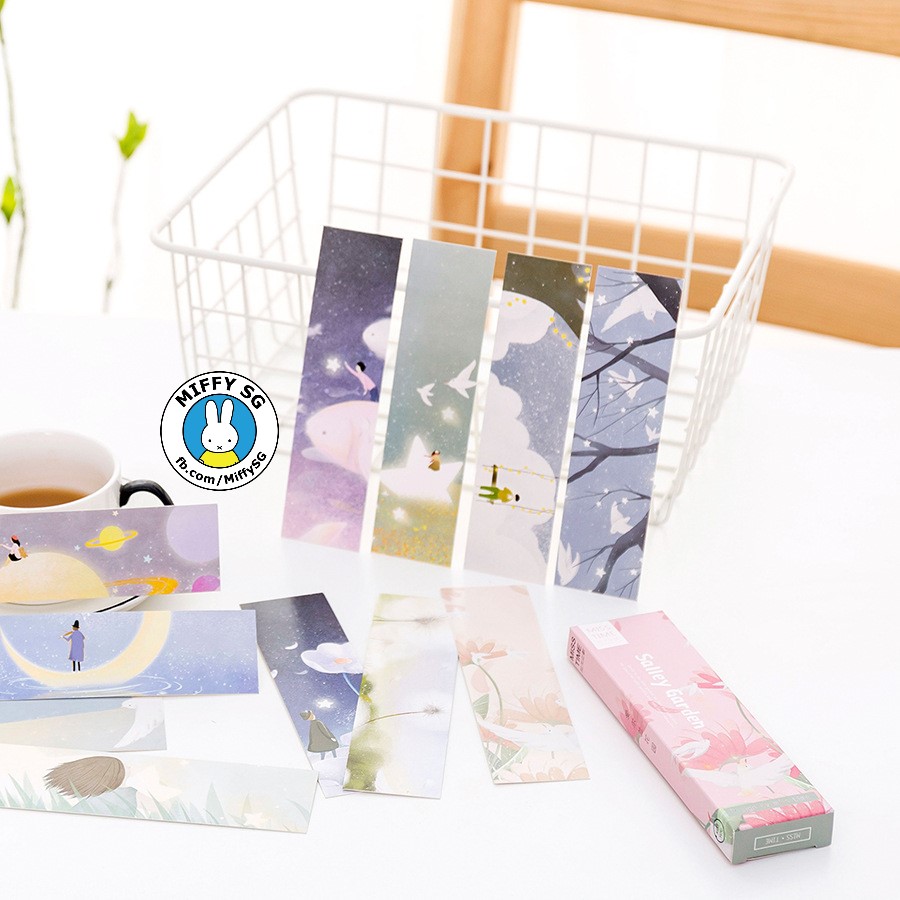 [HCM]Hộp 30 bookmark giấy SALLEY GARDEN