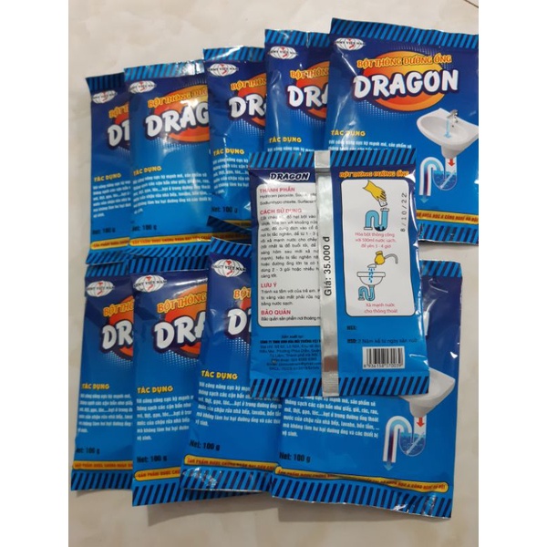 bột thông cống cực mạnh DRAGON (10 GÓI)