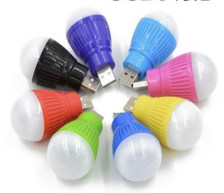 Bóng đèn 5w tròn cổng usb led nhỏ không dây