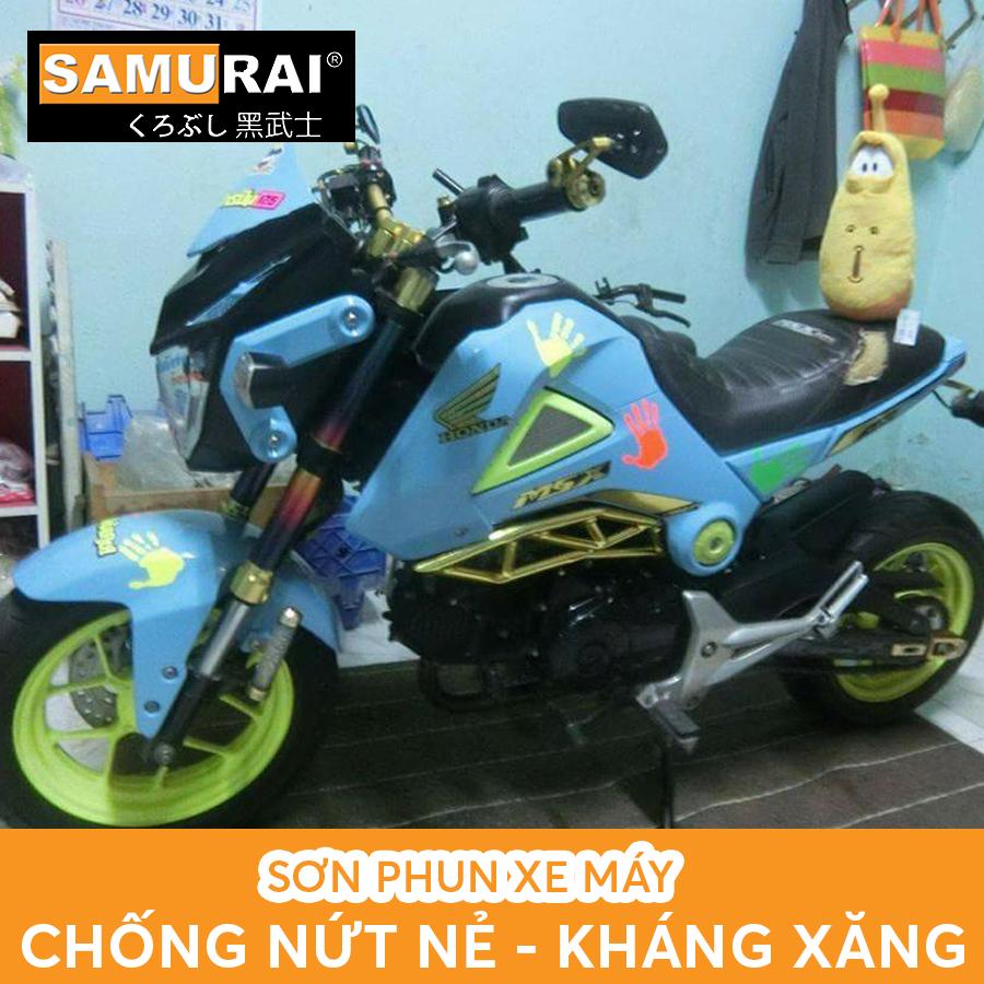 Chai sơn Samurai 312 màu xanh da trời - xanh nitron