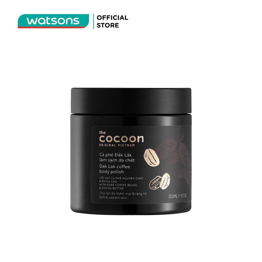 Tẩy Tế Bào Chết Cocoon Dak Lak Coffee Body Polish Từ Cà Phê Đak Lak 200ml