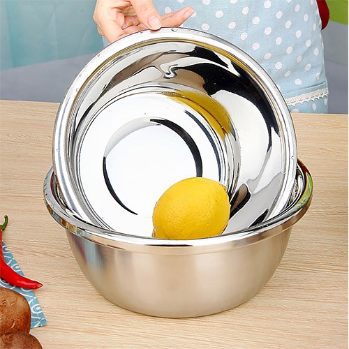 Thau sâu inox 304 hàng cao cấp size 24cm