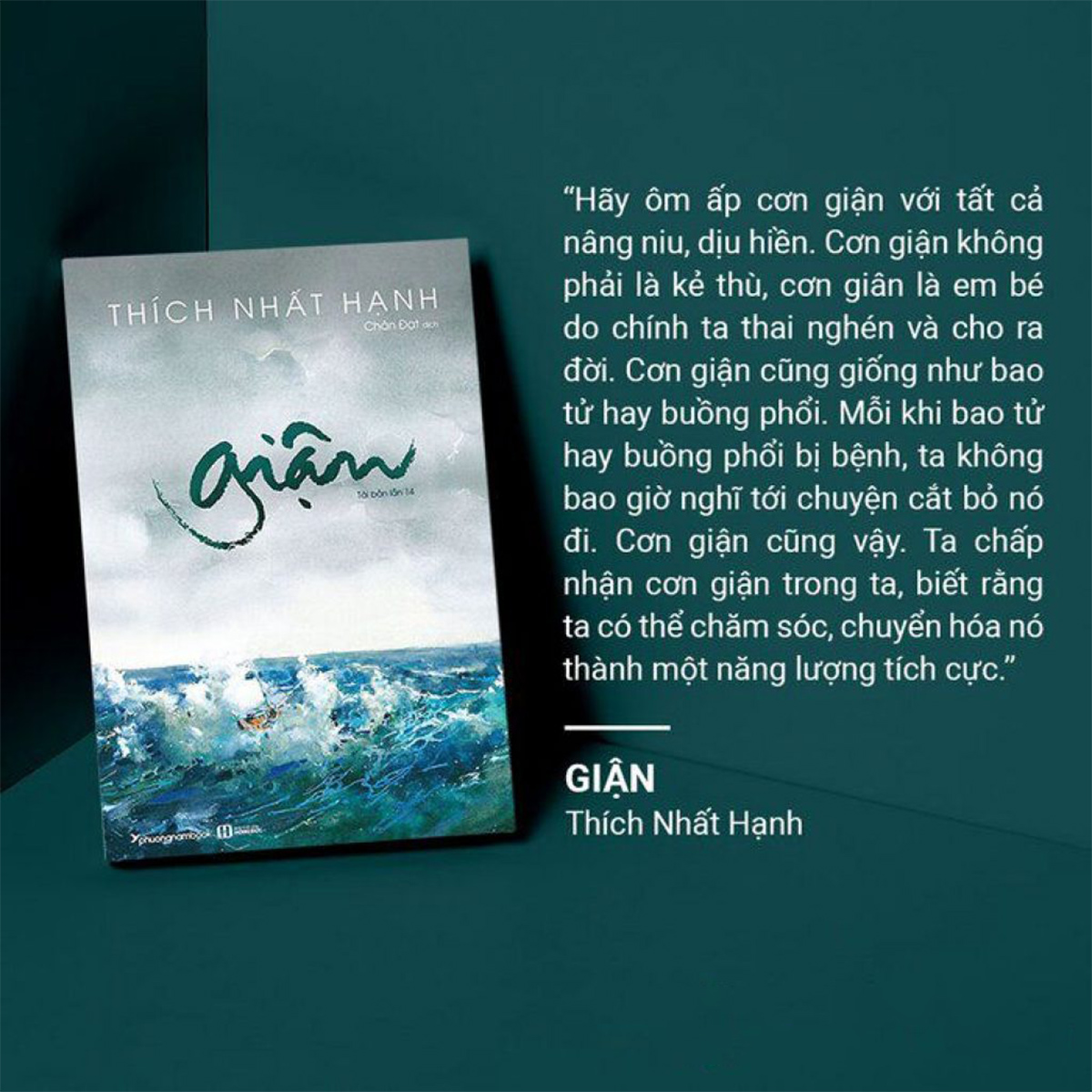 Sách Giận - Thiền Sư Thích Nhất Hạnh + Tặng Bookmark
