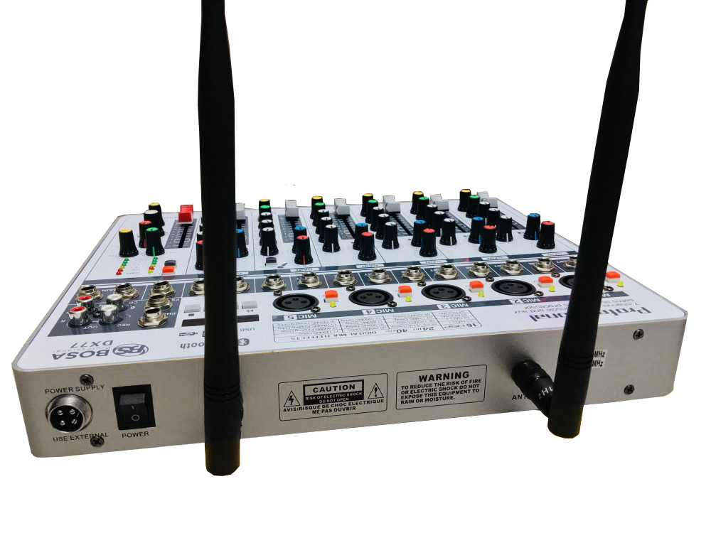 [HCM][Trả góp 0%]Mixer BOSA DX77 Tích Hợp Micro Không Dây